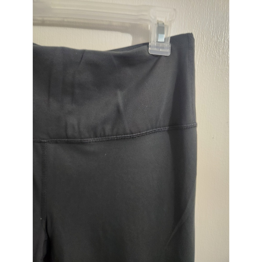 Yogalicious Womens High Waisted Black Athletic Leggings Size Large RN 144527